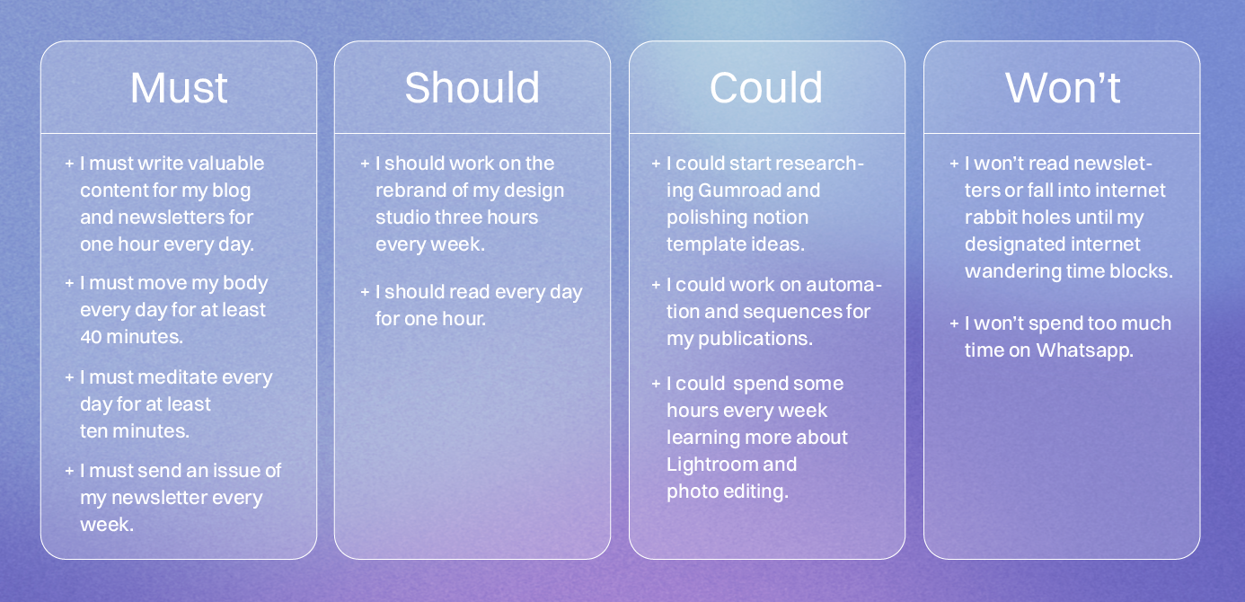 Crafting your PACT: focus on impact today, every day (+ free Notion template)